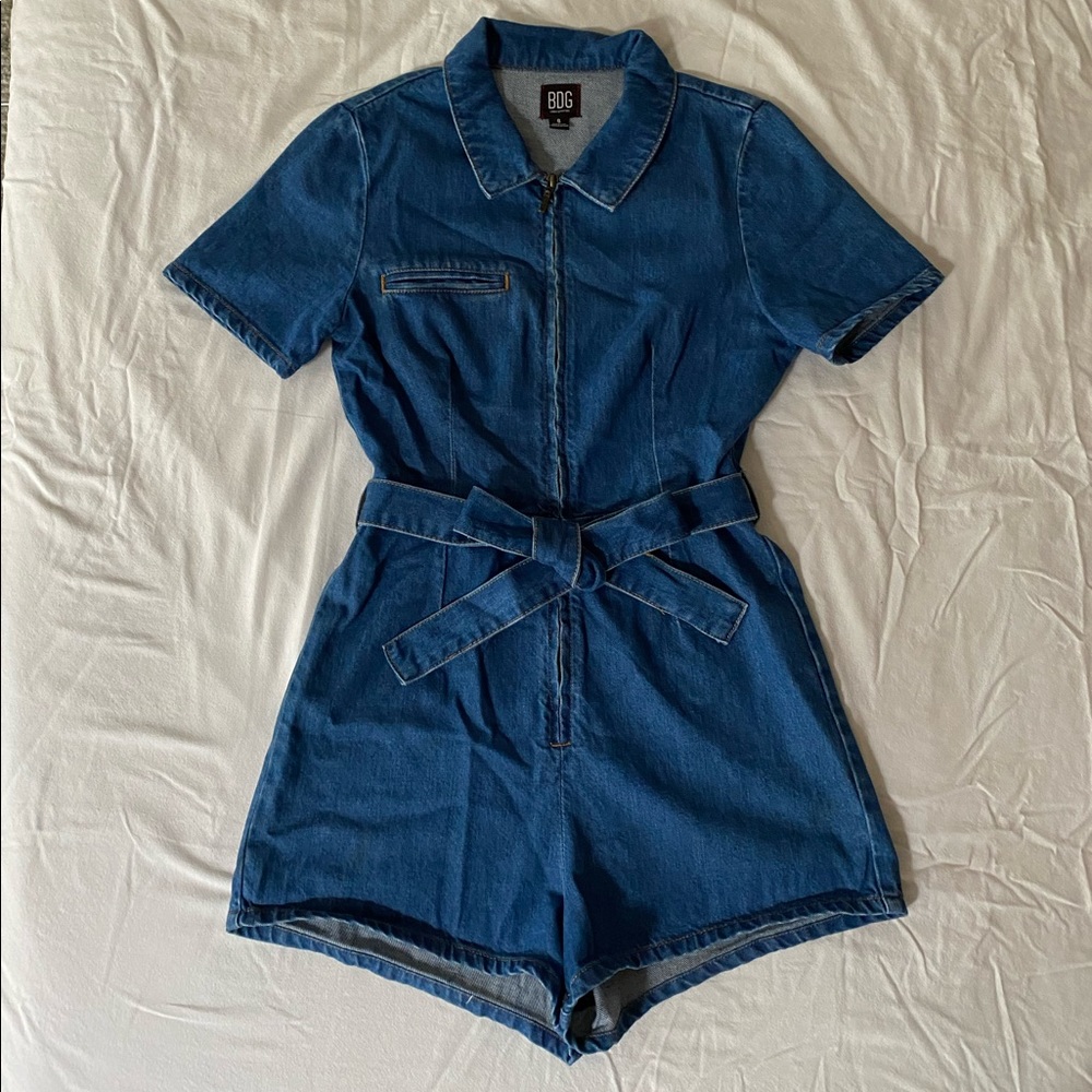 BDG Denim Romper Playsuit